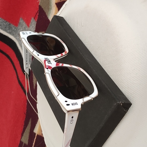 J ADior Sunglasses D8K2K rare candy cane misprint Brand New Made In Italy - Picture 6 of 9